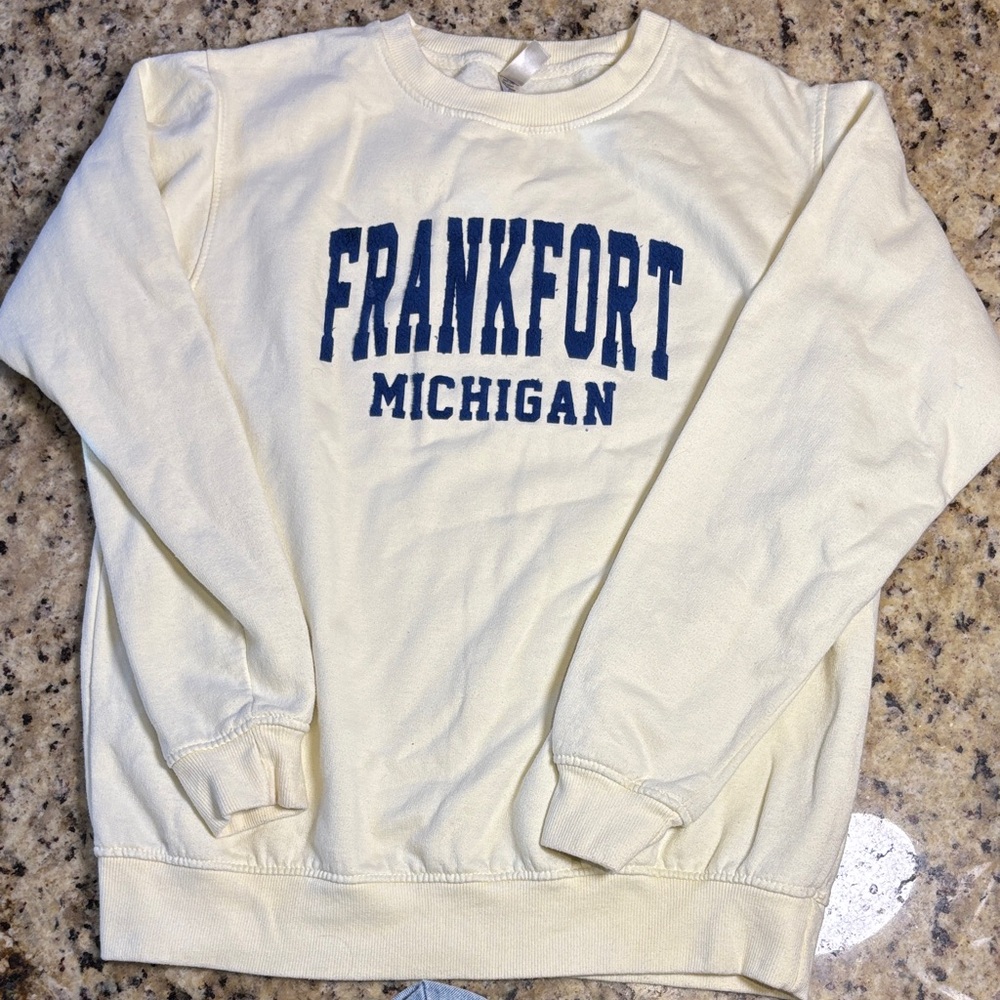 Frankfort Michigan Cream Sweater
